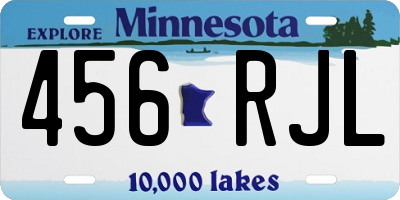 MN license plate 456RJL