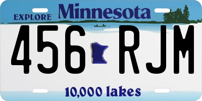 MN license plate 456RJM