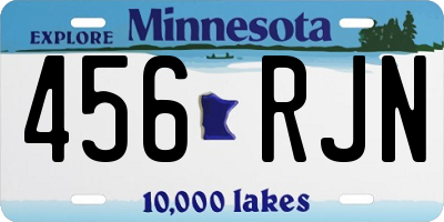 MN license plate 456RJN