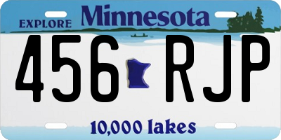 MN license plate 456RJP