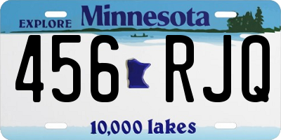 MN license plate 456RJQ