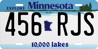 MN license plate 456RJS
