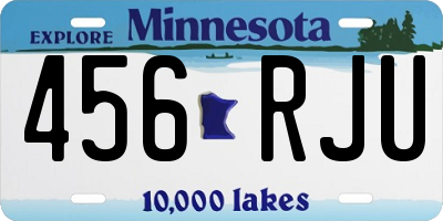 MN license plate 456RJU