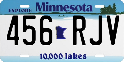 MN license plate 456RJV