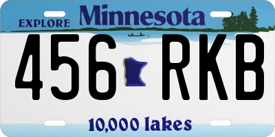 MN license plate 456RKB