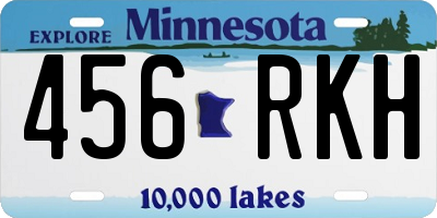 MN license plate 456RKH
