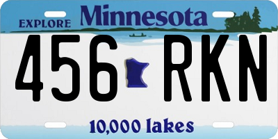 MN license plate 456RKN