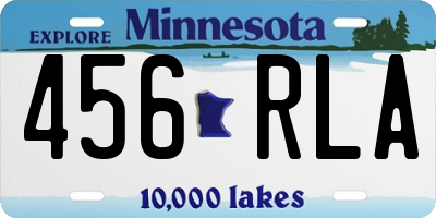 MN license plate 456RLA