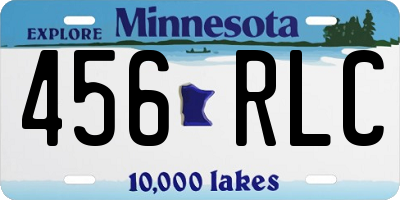 MN license plate 456RLC