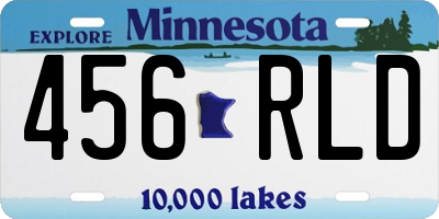 MN license plate 456RLD