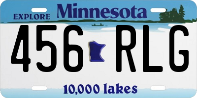 MN license plate 456RLG