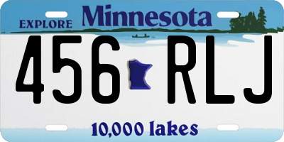 MN license plate 456RLJ