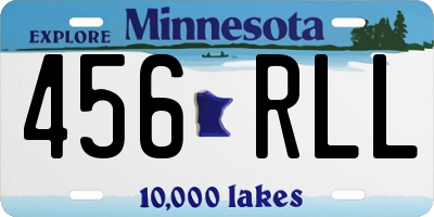 MN license plate 456RLL