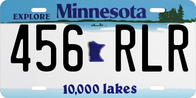 MN license plate 456RLR