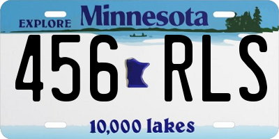 MN license plate 456RLS