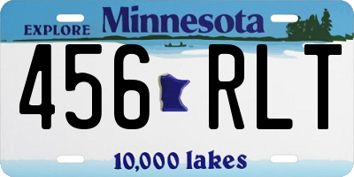 MN license plate 456RLT