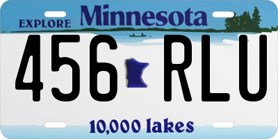 MN license plate 456RLU