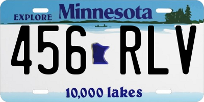 MN license plate 456RLV