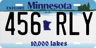 MN license plate 456RLY