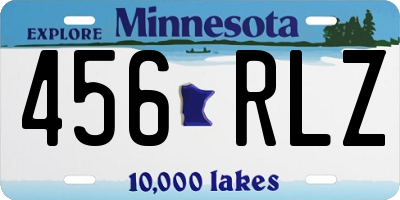 MN license plate 456RLZ