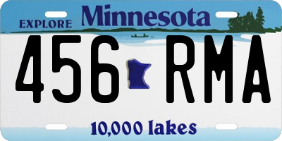MN license plate 456RMA
