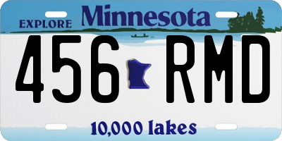 MN license plate 456RMD