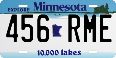 MN license plate 456RME