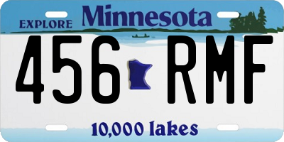 MN license plate 456RMF