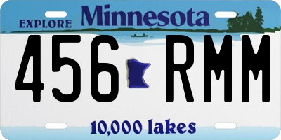 MN license plate 456RMM