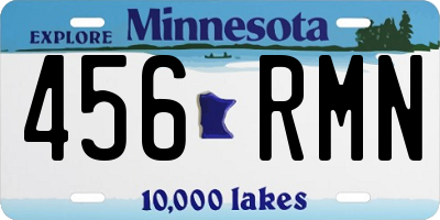 MN license plate 456RMN