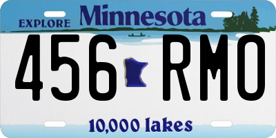 MN license plate 456RMO