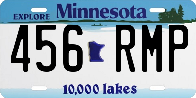 MN license plate 456RMP