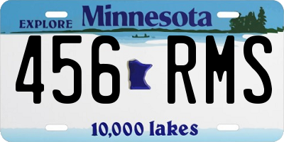 MN license plate 456RMS