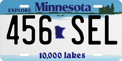 MN license plate 456SEL