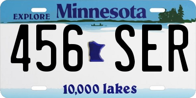 MN license plate 456SER