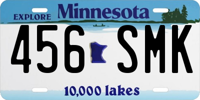 MN license plate 456SMK