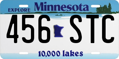 MN license plate 456STC
