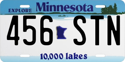 MN license plate 456STN