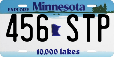 MN license plate 456STP