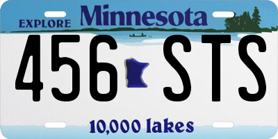 MN license plate 456STS