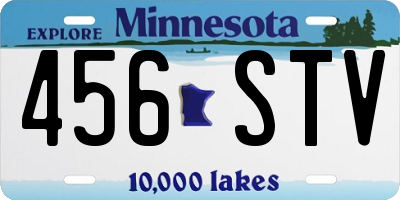 MN license plate 456STV