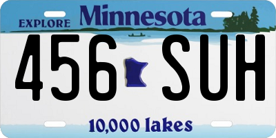 MN license plate 456SUH