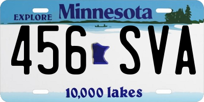MN license plate 456SVA