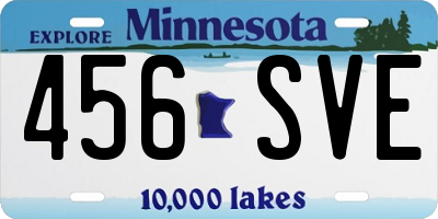 MN license plate 456SVE