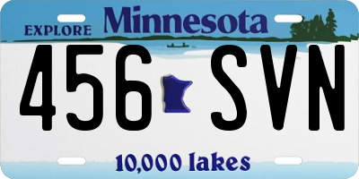 MN license plate 456SVN