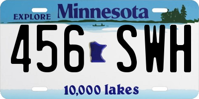 MN license plate 456SWH