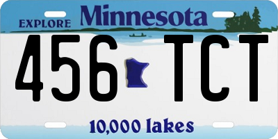 MN license plate 456TCT