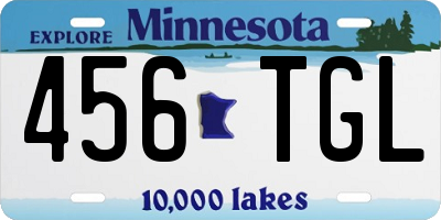 MN license plate 456TGL