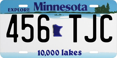 MN license plate 456TJC