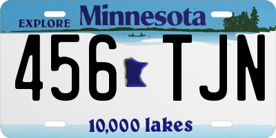 MN license plate 456TJN